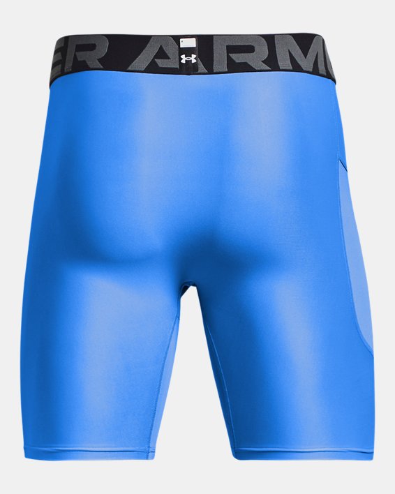 Men's HeatGear® Armour Compression Shorts, Blue, pdpMainDesktop image number 3